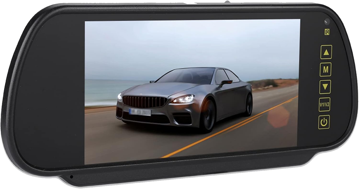 Dioche LCD Screen for Car Reversing, Rear View Mirror Monitor 7inches LCD Display Backup Camera Monitor for Rear View Camera