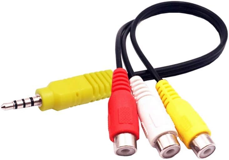 Replacement for Sony TV Audio Video AV Adapter Cable, 3 RCA to 3.5mm AV Input Adapter