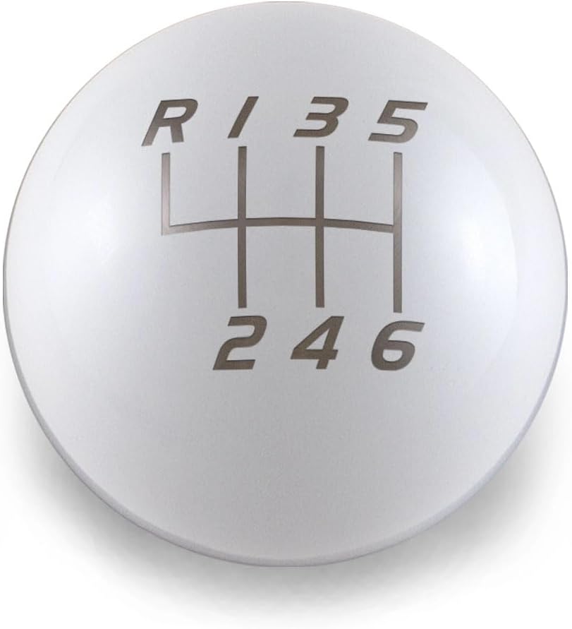 Billetworkz Weighted 500g Shift Knob Compatible with Manual 1999-24 VW MK4/MK5/MK6/MK7/MK8 Golf/GTI/Golf R/Jetta/GLI, Gloss White