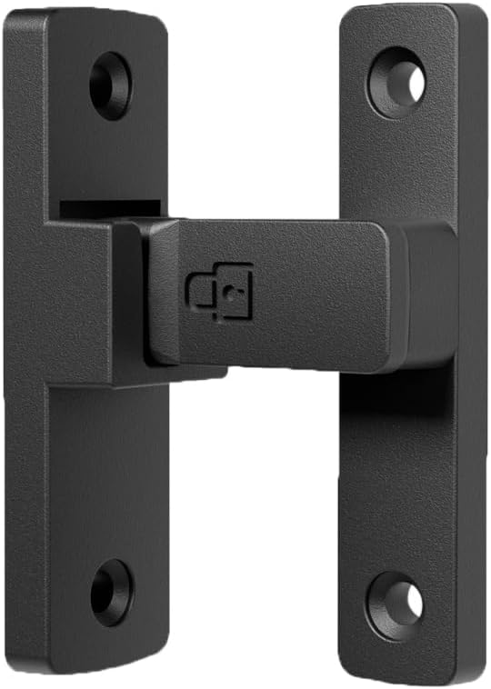 ETEKJOY Heavy-Duty Flip Latch Lock 90/180 Degree Sliding/Swinging Door Lock Latch Bolt for Gate Barn Garage Garden Fence Shed Window Cabinet (Black, 90 Degree)