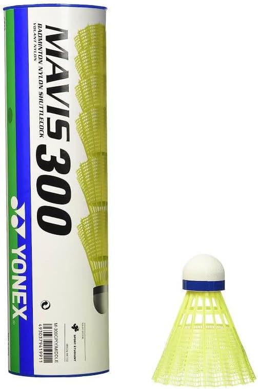 Yonex Mavis 300 Yellow Nylon Shuttlecocks 1/2doz