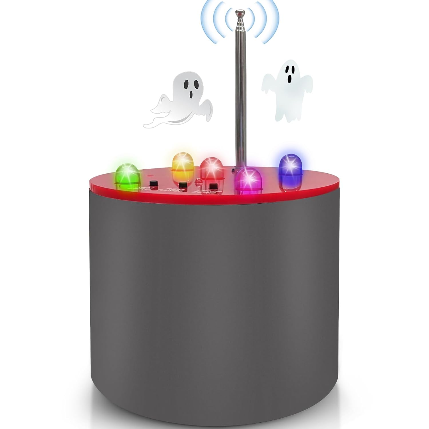 Ghost Hunting Equipment，Paranormal Surveillance with Professional EMF and Sensitive Temperature Detection,Detachable Antenna, 5-Level Adjustable Sensitivity with Auto Calibration