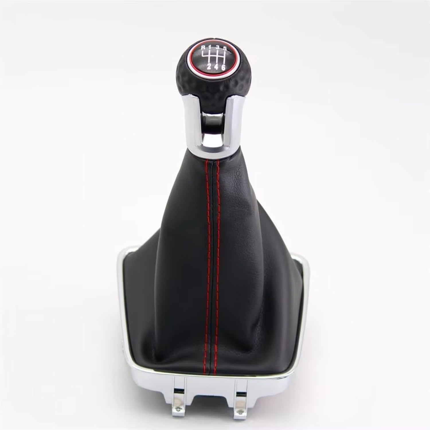 CLWYWUL Gear Shift Knob Compatible with Vw for Tiguan 2012 2013 2014 2015 2016 2017 2018 Car-Styling 6 Speed Gear Stick Shift Knob with Boot Auto Parts