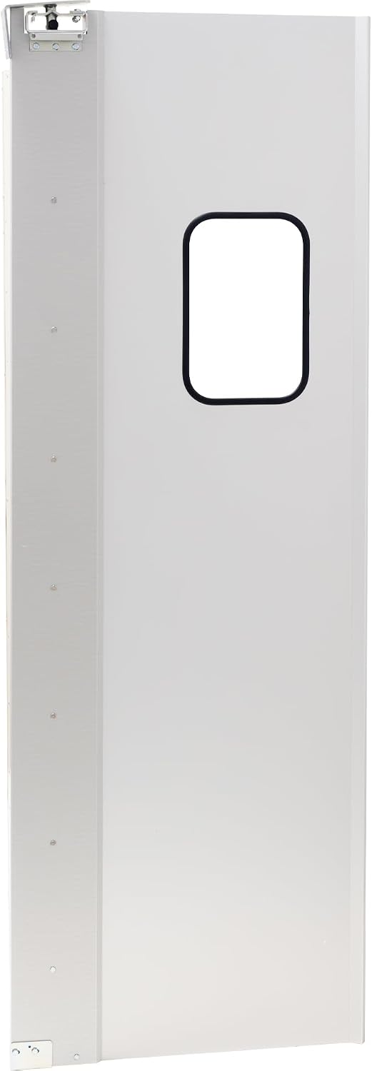 Kratos Single Traffic Door, 36" Wx84 H, 9"x14" Window, Fits Door Opening 36" Wx84 H (28W-251)