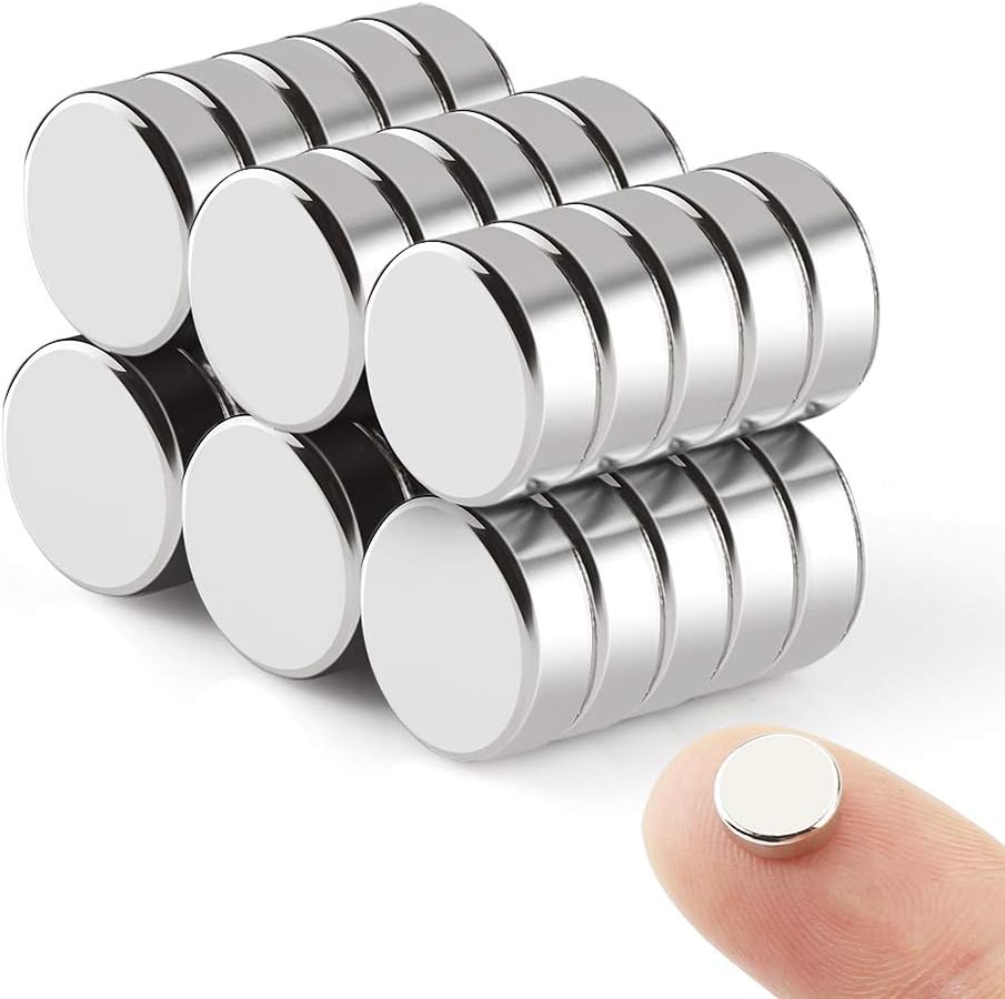 Wukong Strong Refrigerator Magnets 8mm X 3mm | 30 Pack, Multi-Use Dry Erase Board Magnet Office Magnets Durable Magnet for Fridge/Door/Whiteboard/Map/Screen(30pcs)