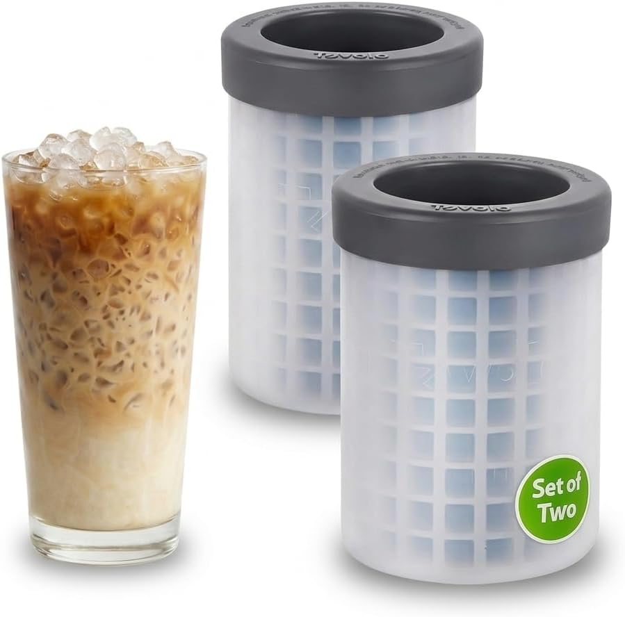 Tovolo Mini Ice Squeeze & Release Cylinder, 2-Pack, Mini-Ice Cube Makers