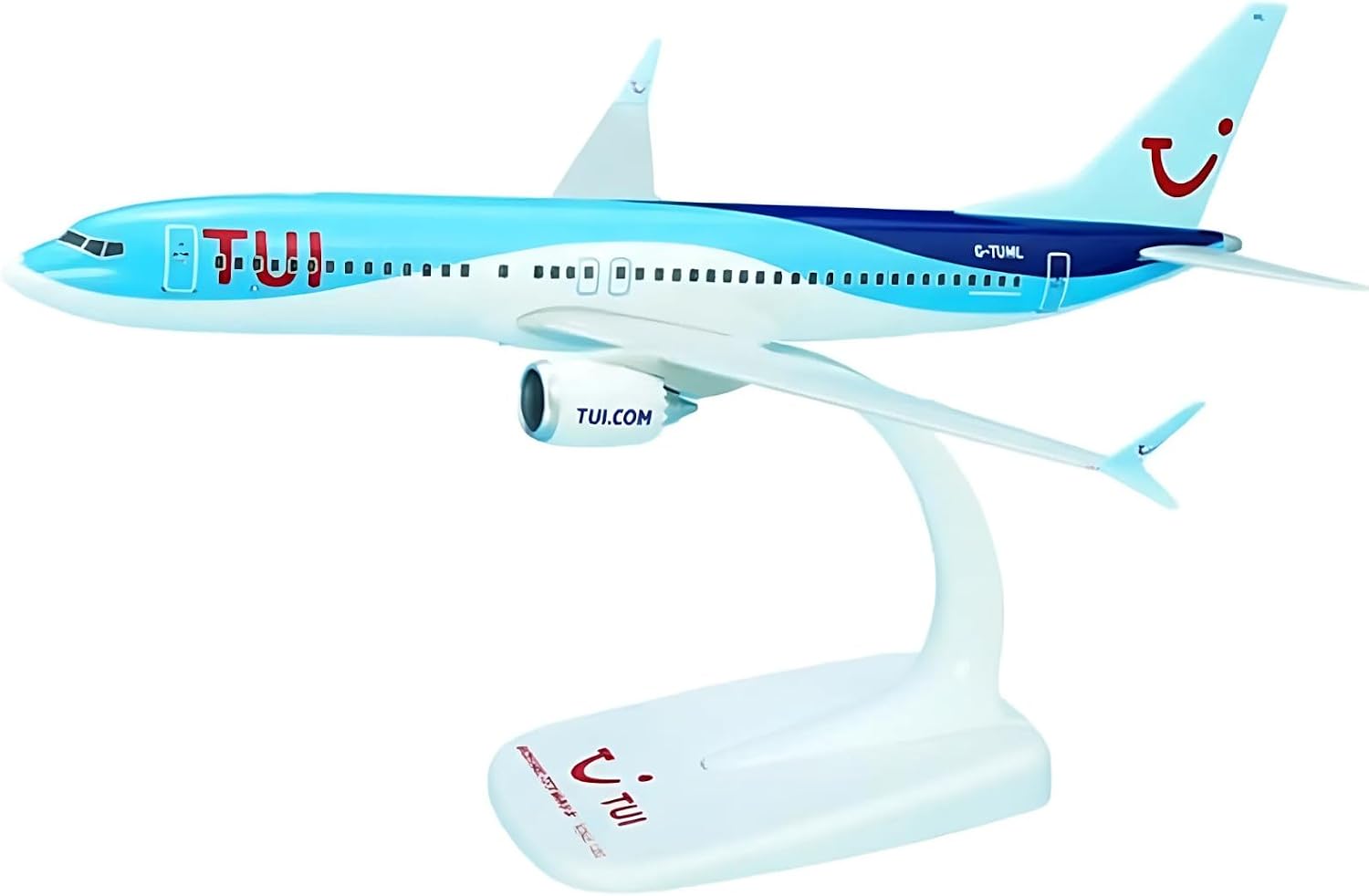 Model Airplane TUI Boeing 737 Max 8 'Malta' in 1/200 Scale Plane Model for display with stand, push together Model Aircraft for collectors, 21cm length