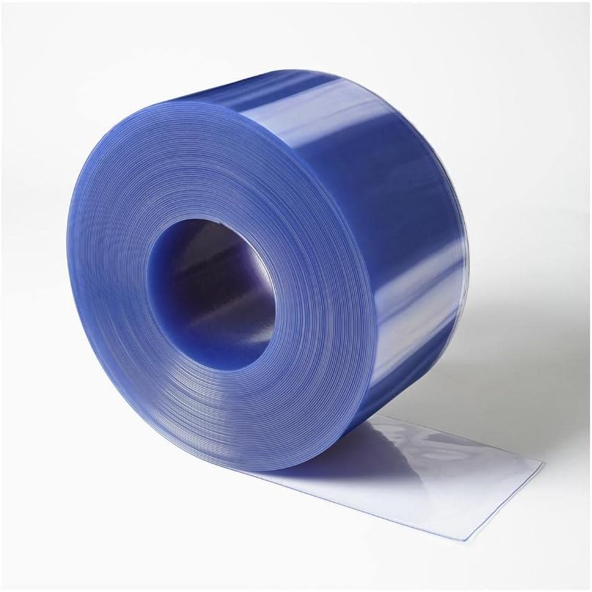 PVC Door Strip/Strip Curtain - 200mm x 2mm x 50m ROLL Clear - Warehouse Coldroom Chiller Butcher