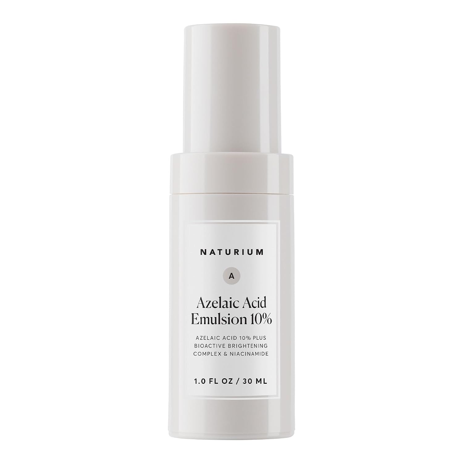Naturium Azelaic Acid Emulsion 10% Plus Bioactive Complex & Niacinamide, Anti-Aging Skin Care, 1 oz