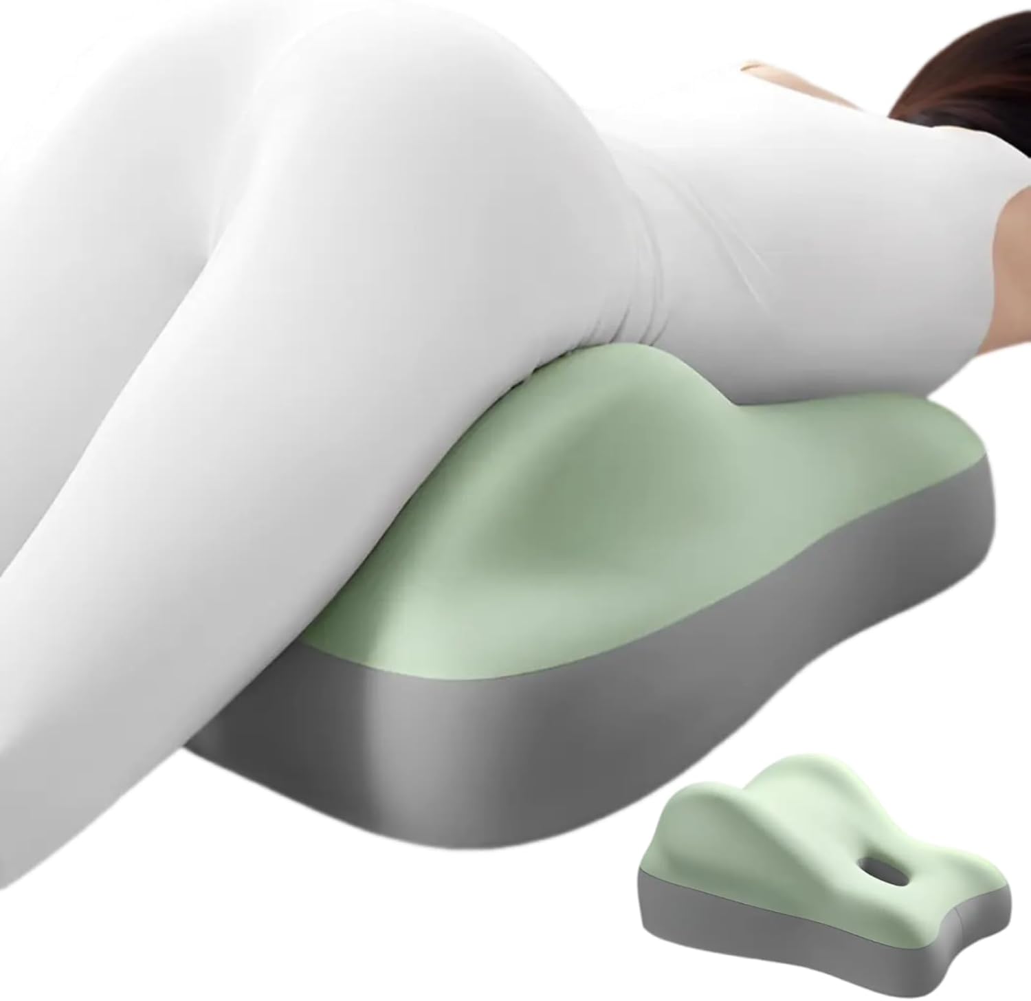Butt Cushion for Couples Pregnant Women Enhanced Supporting Model Furniture Pillow Support Pillowcase Suitable for Home Use, Ideal for Sitting and Lying, Pillow Modern and Simple Style (Green)