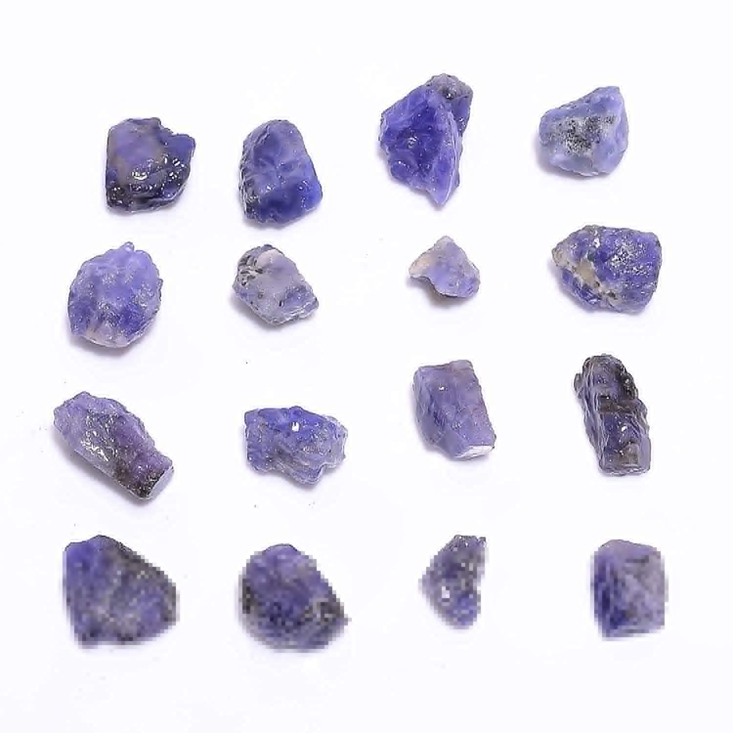 50 CT. Raw Tanzanite gemstone and crystals, wholesale lot, purple gemstone, rough crystals, rock stones, jewelry making supplies, DIY & Crafts, 10 to 20 mm, Pcs : 3 to 4