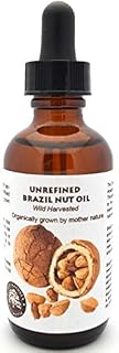 Best Nature's Cosmetics Virgin Organic Brazil Nut Oil Moisturizer for Skin and Hair, 1 Fl Oz