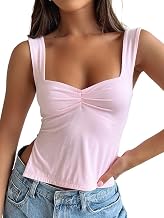 Trendy Queen Womens Crop Tank Tops Cute Backless Tops Going Out Outfits Y2k Summer Trendy Clothes Basics Clothing