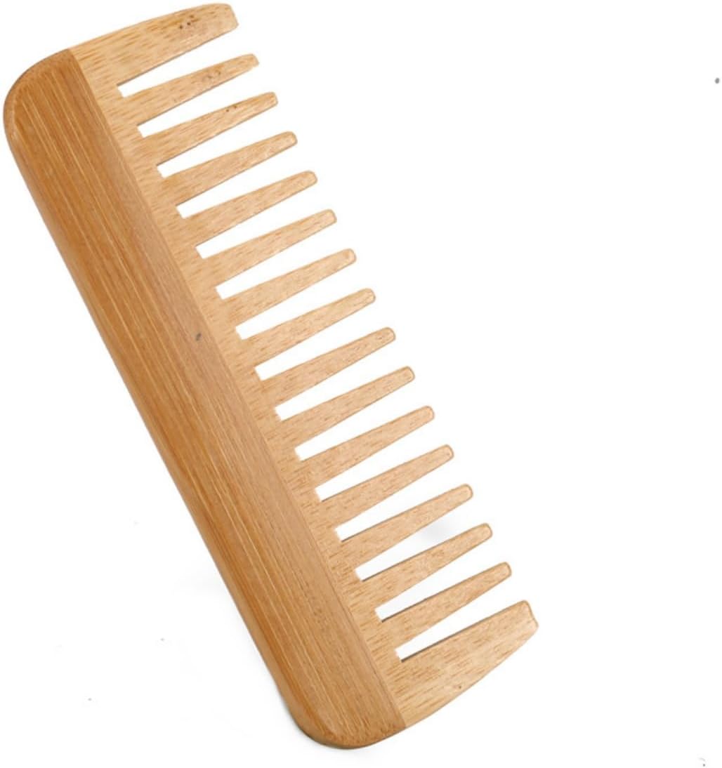 Wide-Tooth Comb bamboo,Large Hair Detangling Comb Wide Tooth Comb, No Handle Detangler Comb Styling Shampoo Comb,Quality Wooden Curls Comb,Wooden Hair Comb Wide Tooth Wood Anti Static for Long Hair