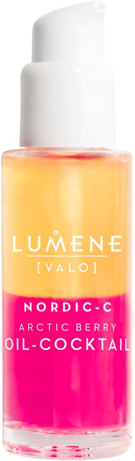 LUMENE Nordic-C [VALO] Arctic Berry Oil-Cocktail Serum | Antioxidant-Rich Hydration | Vitamin C, Vitamin E & Hyaluronic Acid | Replenishes & Plumps Dry Skin | For Radiant, Smooth Skin | Vegan | 30 ml