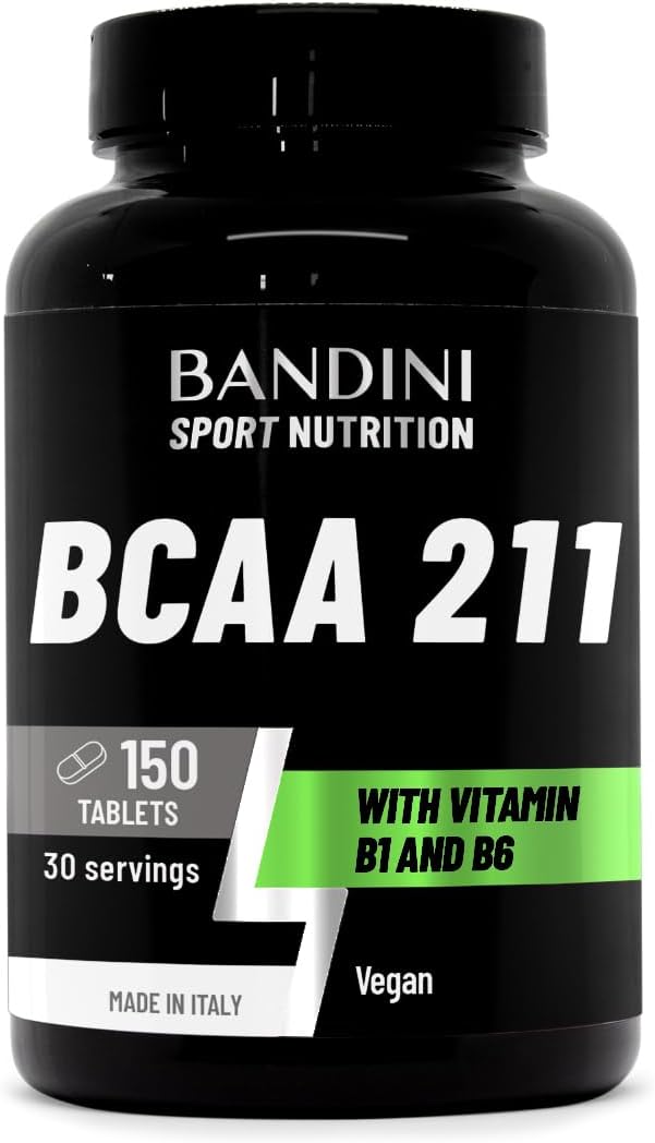 Bandini® BCAA 2 1 1 BRANCHED Amino ACIDS | 150 Tablets with B1 B6 Vitamins