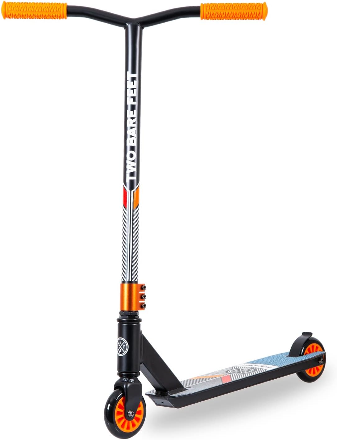Two Bare Feet Stunt Scooter for Kids & Teens – Lightweight Pro Freestyle Scooter with 360° Spin Alloy Deck, ABEC-9 Bearings & High-Grip Wheels for Tricks & Jumps