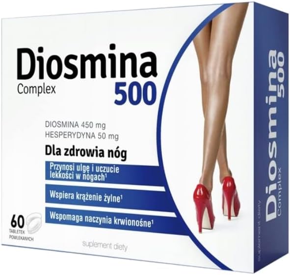 DIOSMINA COMPLEX 60 tablets - Micronized Diosmin Hesperidin Rutin Butcher's Broom extract - Anti Cellulite Action Spider Varicose Veins Haemorrhoids Piles Heaviness Swollen Leg Pain Relief Natural Treatment NEW
