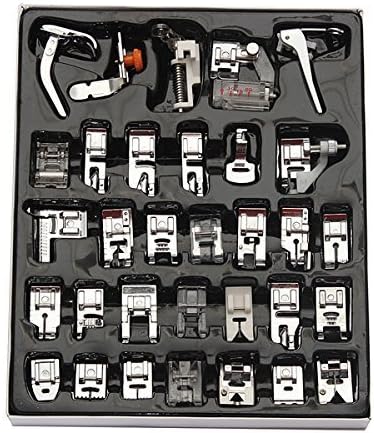 32Pcs Sewing Machine Presser Foot Set for Janome Brother Singer Domestic Part (32pcs)