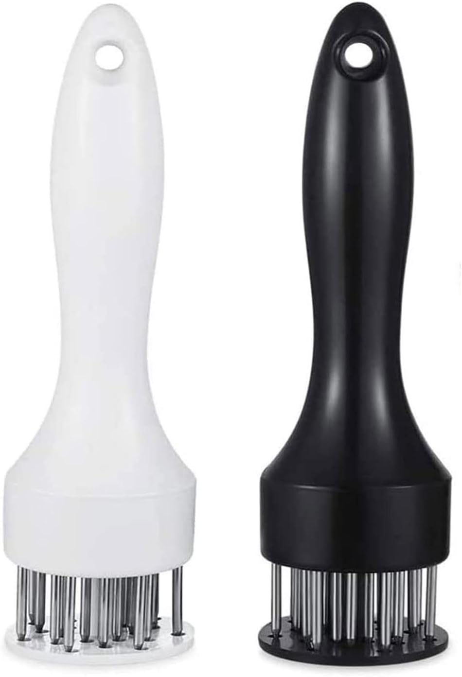 Meat Tenderizer Tool with Ultra Sharp Stainless Steel Needle Blades 2 Pack Meat Tenderizer Tool Profession Kitchen Gadgets Jacquard for Tenderizing and Cooking BBQ, Marinade, Steak, Beef, and Poultry