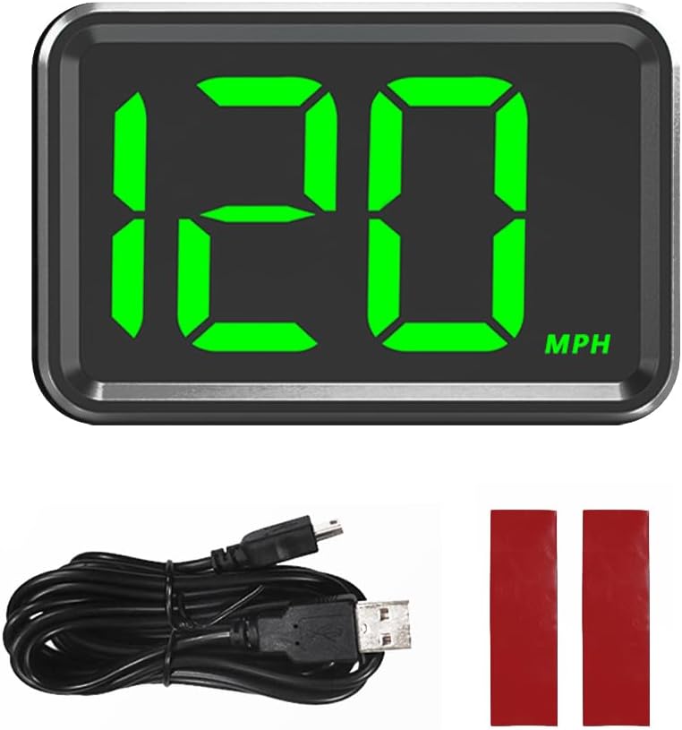 Heads Up Display for Cars Windshield with MPH Speed,HUD Display Digital Speedometer for Car Used USB Plug,Universal GPS Speedometer for Car Accessories Fit for Cars SUVs Trucks (MP/H)