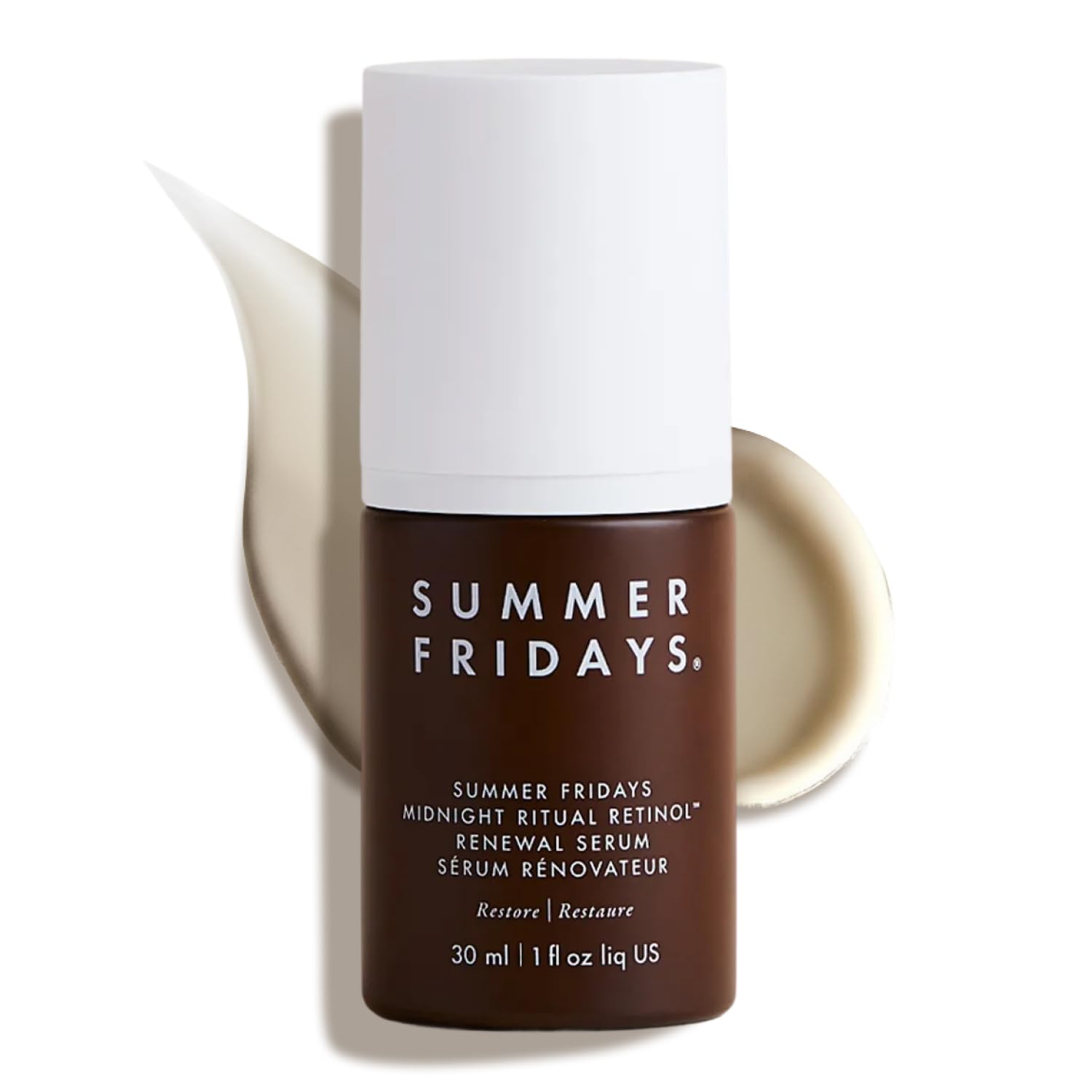 Summer Fridays Midnight Ritual Retinol Serum - Renewal Anti Aging Serum for Face, Fine Lines & Discoloration - Enriched with Jojoba Oil, Hyaluronic Acid & Niacinamide to Renew Skin's Appearance (1 oz)