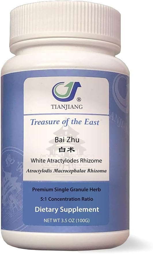 White Atractylodes Rhizome - Bai Zhu (5:1 Concentrated Herbal Extract Granules, 100g)