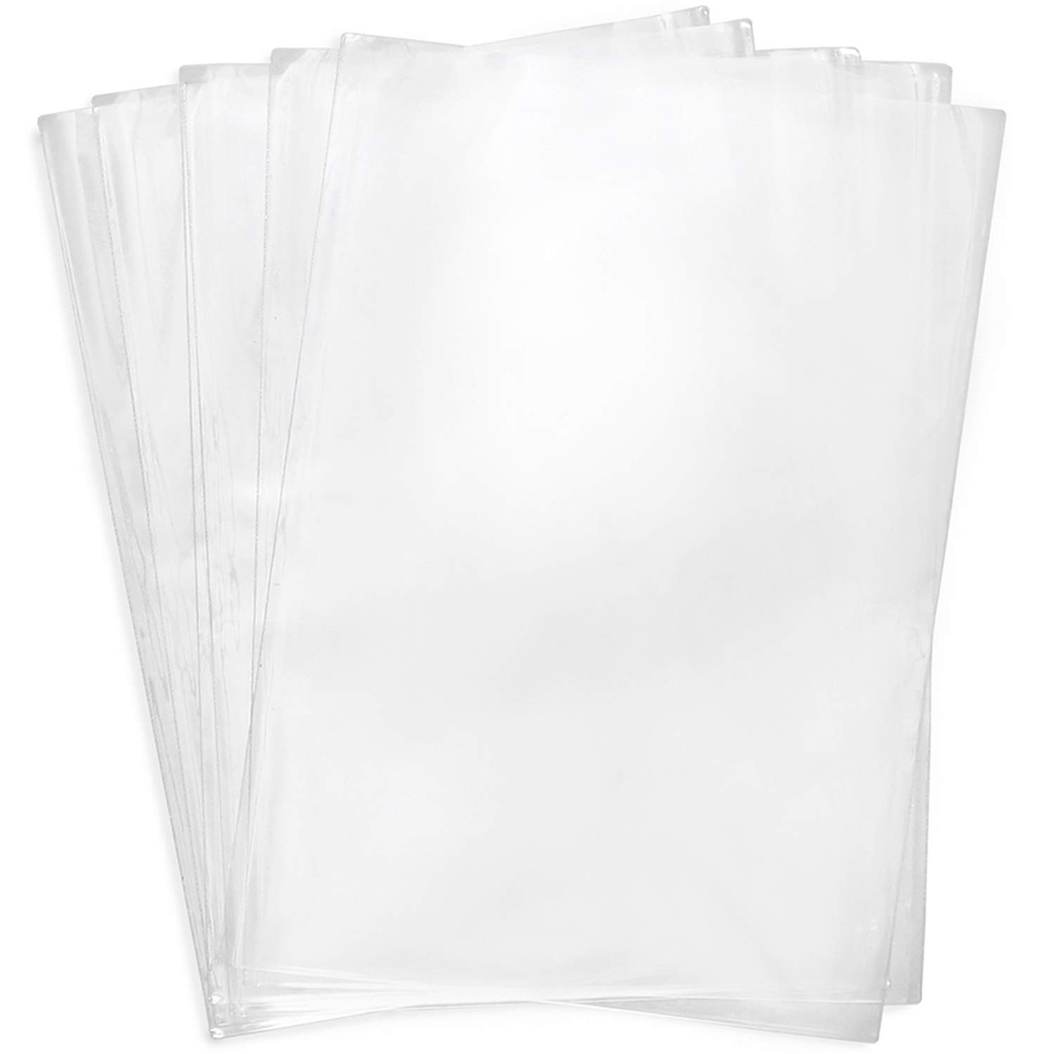 Shrink Wrap Bags,100 Pcs 14x20 Inches Clear PVC Heat Shrink Wrap for Packagaing Gift Basket,Shoes,Jars and Homemade DIY Projects