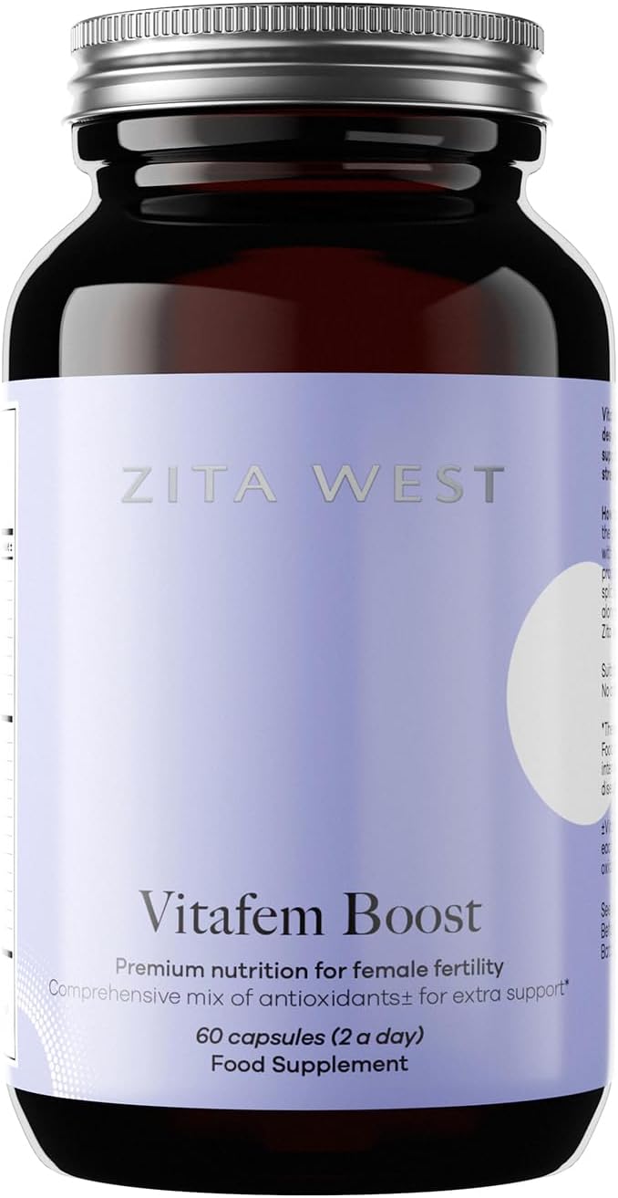 Zita West Vitafem Boost - Premium Antioxidants for Female Fertility, IVF & Natural Conception Support - 60 Capsules (1 Month Supply)
