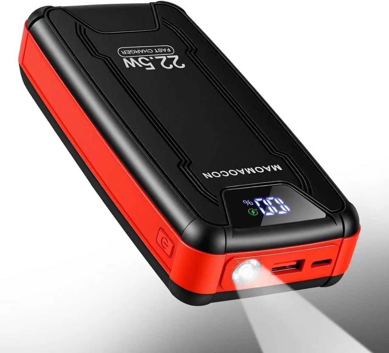 Power Bank 27000mAh PD3.0 QC4.0 22.5W Fast Charging PD20W PowerBank Portable Charger With LCD Display Flashlight & Dual USB Ports for Smartphones Tablets Travel Camping Outdoor (Milliamp Hours, 27000)