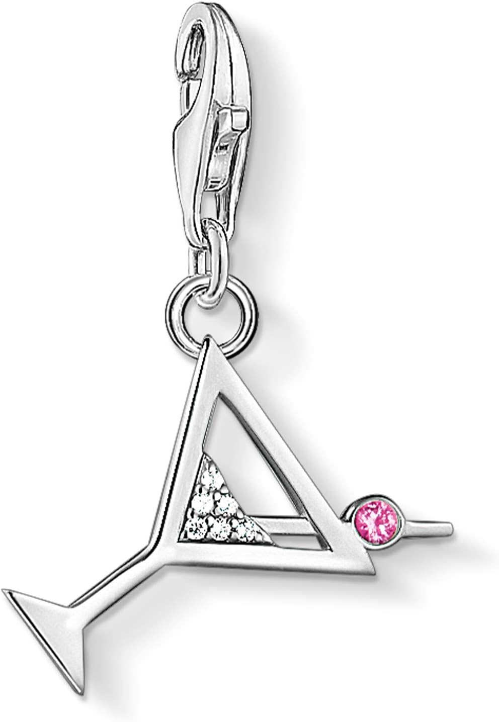 Thomas Sabo Women Charm Pendant Cocktail Charm Club 925 Sterling Silver 1802-013-27