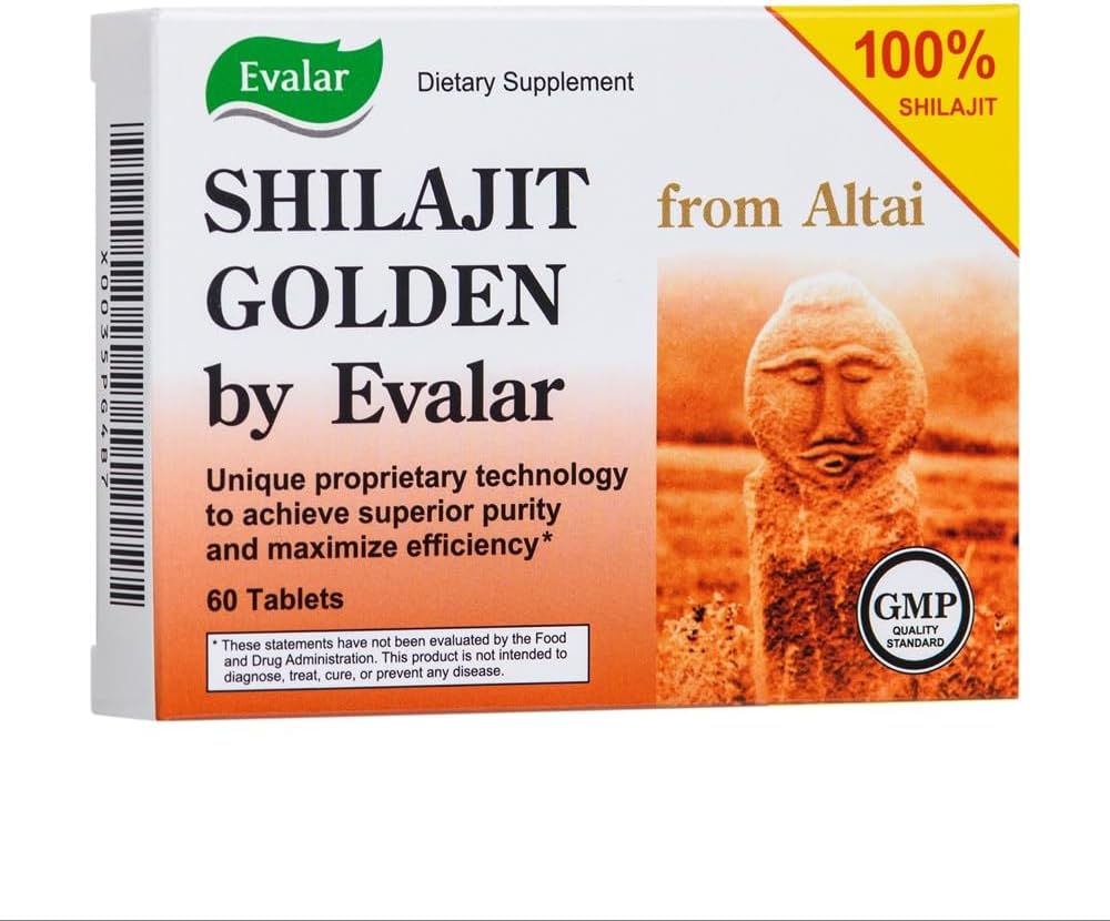 Evalar Shilajit Golden Siberian Altai 60 Tabs