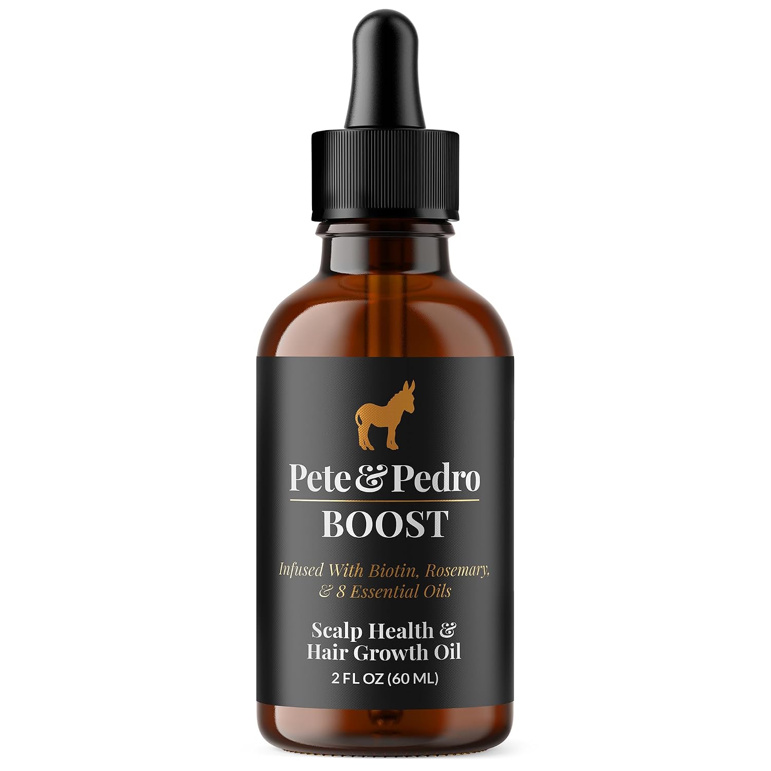 Pete & Pedro Boost Hair & Beard Growth Serum Oil w/Rosemary & Biotin 2 oz