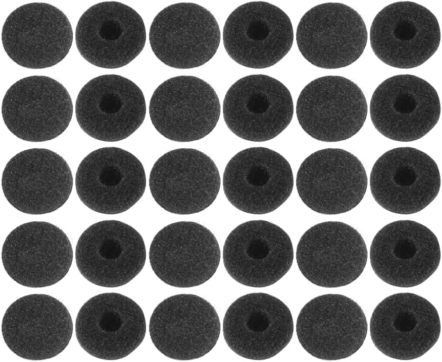 30 Pack Foam Earbud Earpad Ear Bud Pad Replacement Sponge Covers for Earphone