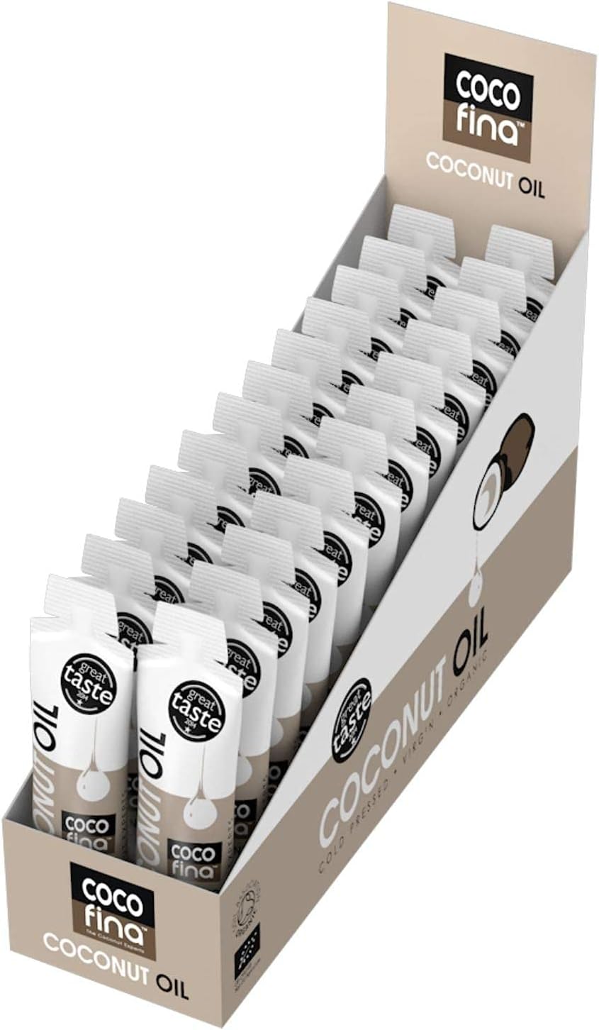 Organic Coconut Oil for Oil Pulling - Teeth Whitening – Baby Coconut Oil – Cold Pressed Extra Virgin Raw Coconut Oil Nitrogen Packed – 10ml Sachet (Pack of 36 (360ml))