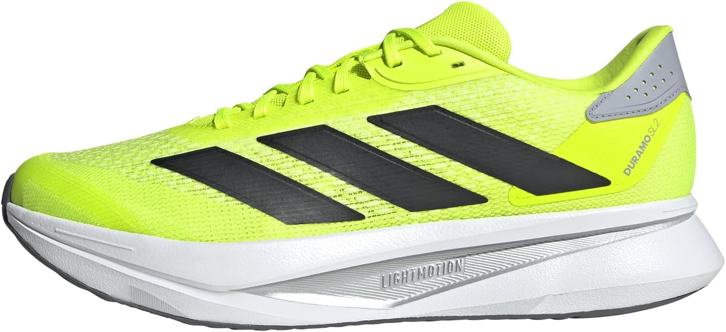 adidas Men's Duramo SL 2 Running Shoes, Lucid Lemon/Core Black/Halo Silver, 8.5 UK