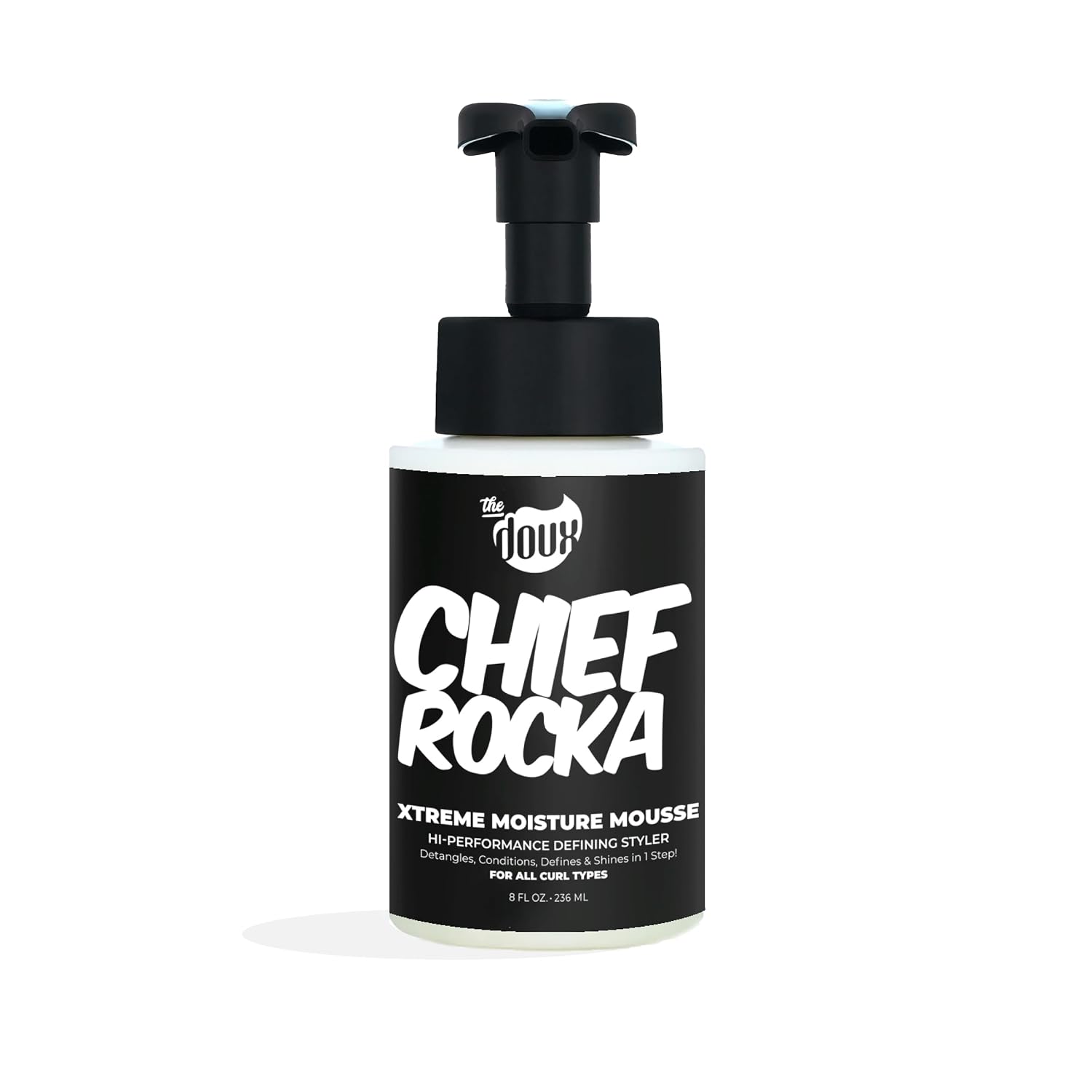 The Doux CHIEF ROCKA Xtreme Moisture Mousse, Curl Defining Foam, 8 oz