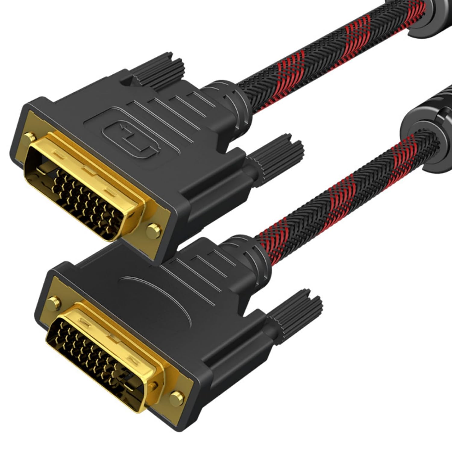 LANDIANLD DVI to DVI Cable DVI-D 24+1 Gold Plated Cable Dual Link Support Video Cable Converter Supports Monitor PC TV Gaming Projector -1080p Full HD 60Hz(1.5m)