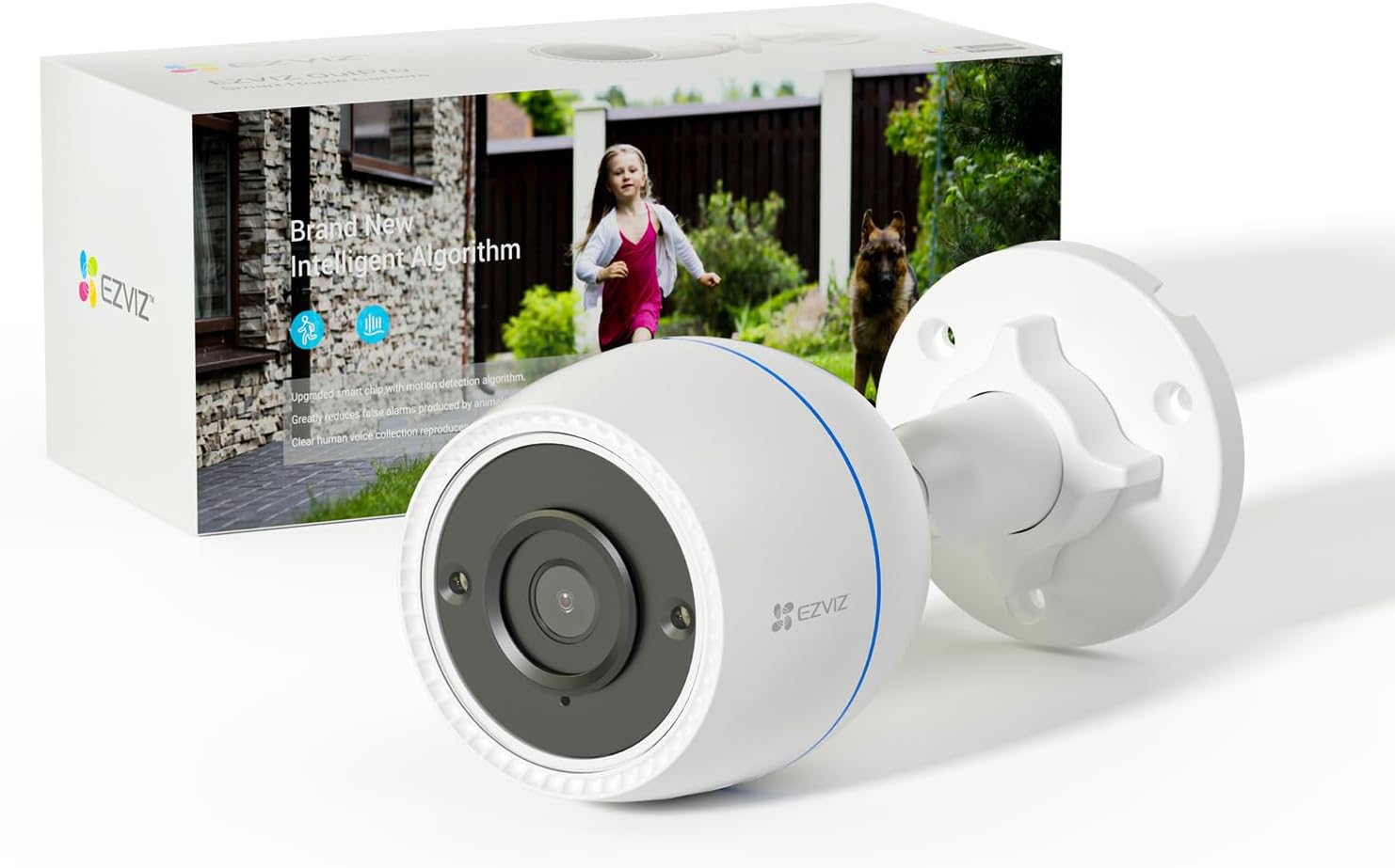 EZVIZ Outdoor Camera 30M Night Vision, CCTV System Wi-Fi Home Security Camera Surveillance, 1080P FHD, Smart Motion Detection, IP67 Waterproof, 256GB SD Card/Cloud Storage, Alexa/Google Control|C3TN
