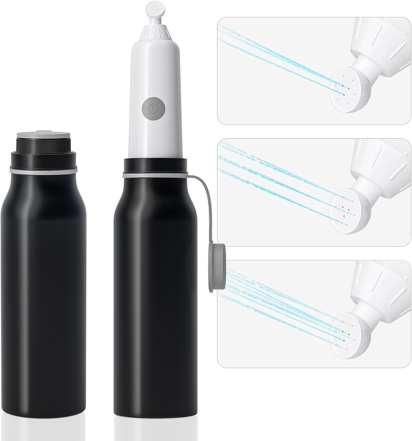 Portable Bidet for Travel with 6 Spray Settings, High Pressure Handheld, Rechargeable Electric Portable Bidet for Women & Men (Black)