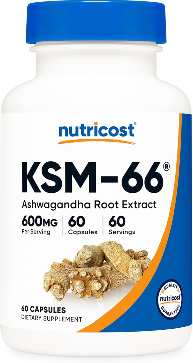 Nutricost KSM-66 Ashwagandha Root Extract (600mg) 60 Capsules
