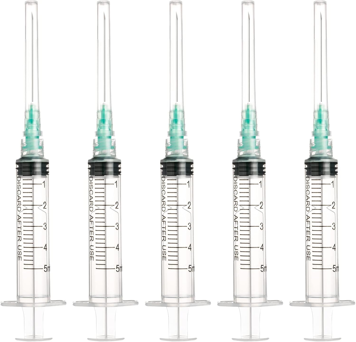 20 Pack Industry Lab Luer Lock Clear Plastic Dispensing Tool (5ml 0.8mm, 20)