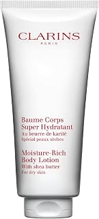 Clarins Moisture-Rich Body Lotion | Intensely Hydrates | Nourishes, Softens and Smoothes | Non-Greasy and Fast Absorbing | 88% Natural Ingredients | Body Cream With Shea Butter | For Dry Skin Types