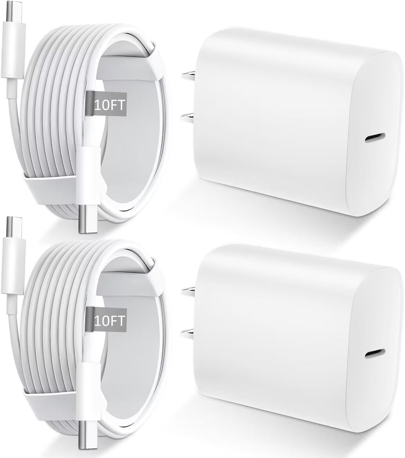 iPhone 16 15 Pro Max Charger Fast Charging,20W USB C Fast Chargers Block iPhones 16 15 Charger Cord 10FT Long USB C Charging Cable for iPhone 16 15 Pro Max/15 Pro/15/15 Plus,iPad Pro 12.9"/11"