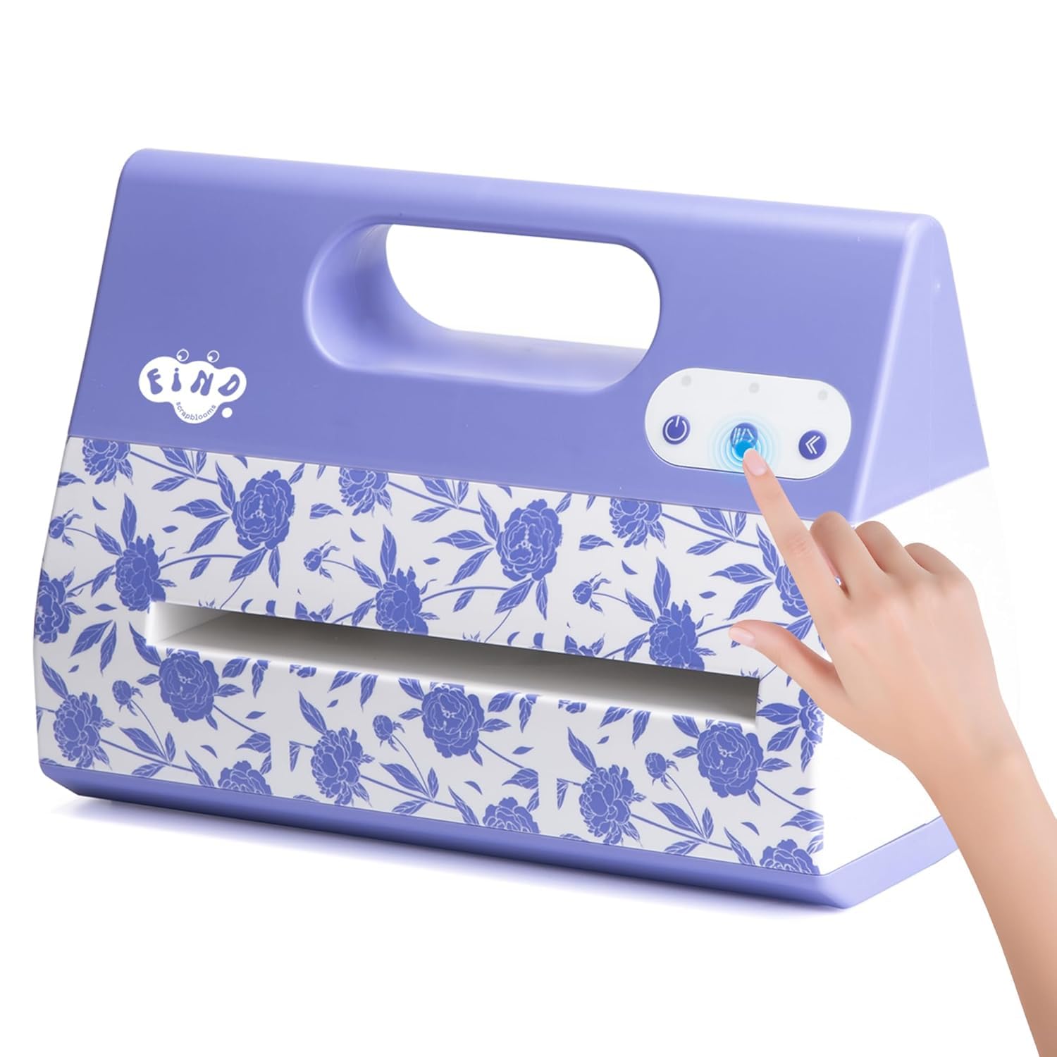 Portable Automatic A4 Die Cutting Machine,Electric 9 inch Embossing Machine kit for CardMaking, Crepe Paper Flower Making（110v with US Plug）