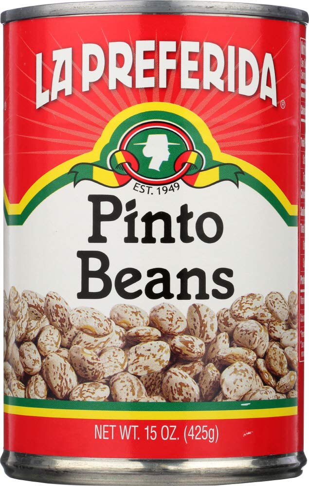La Preferida Canned Pinto Beans (Ready-to-Eat, Plant-Based Protein) – A True Pantry Staple: Use in Soups, Salads or Homemade Refried Beans, 7g Protein & 6g Fiber, 15oz. (Pack of 3)