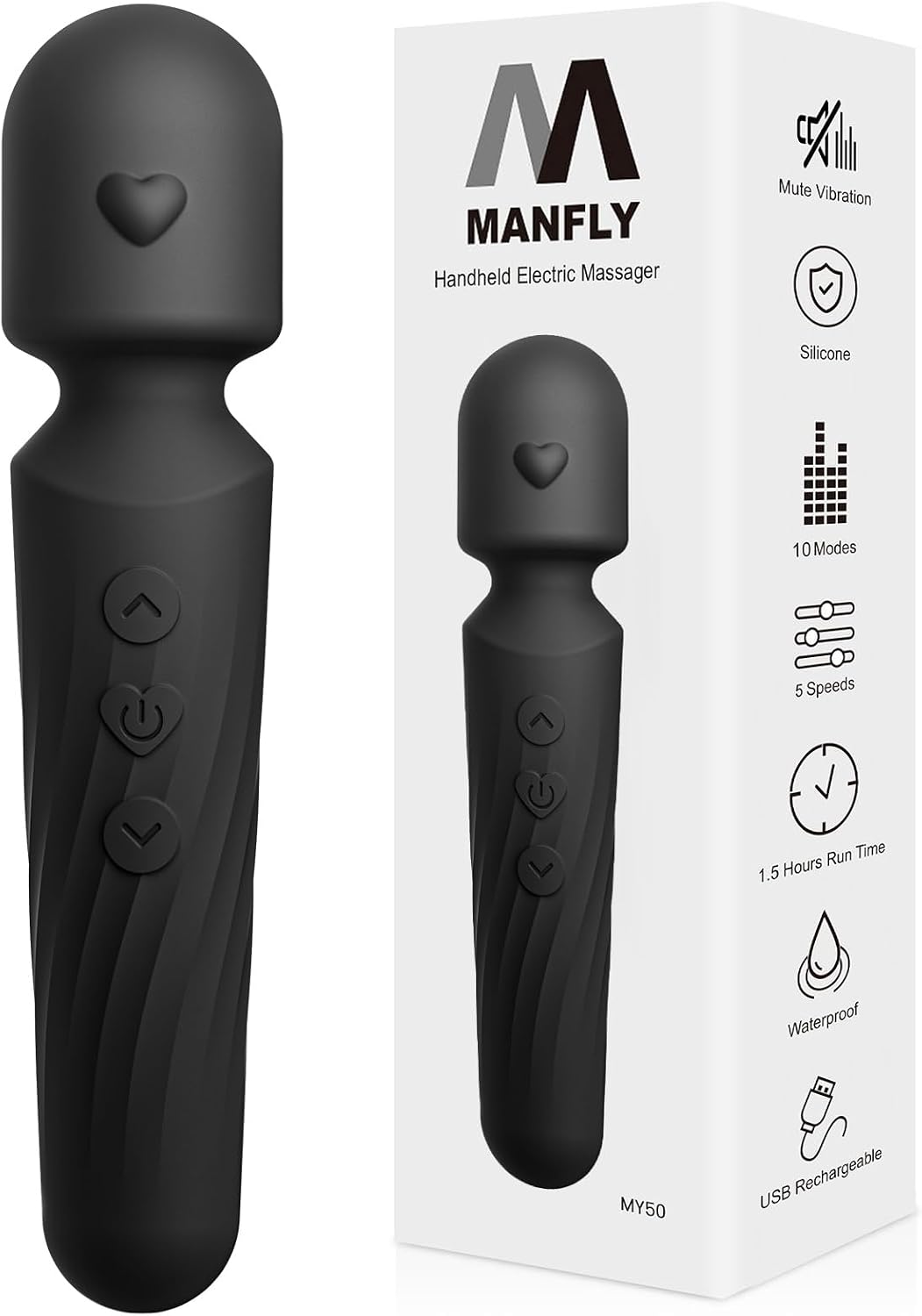 Handheld Electric Massager, Portable Travel Body Muscle Relaxation Massage Tool