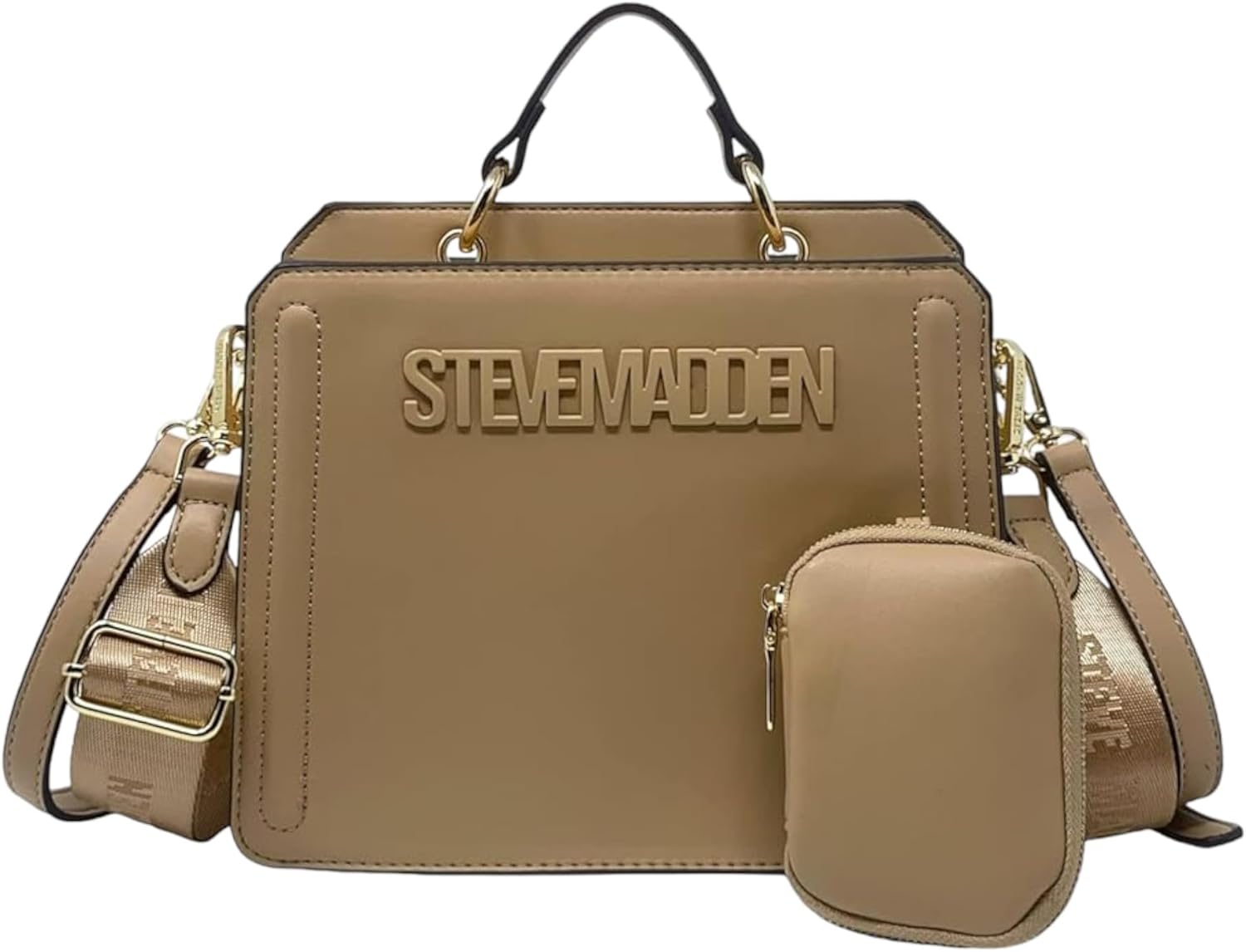 Steve Madden Women's Bevelyn Convertible Crossbody Bag, One Size