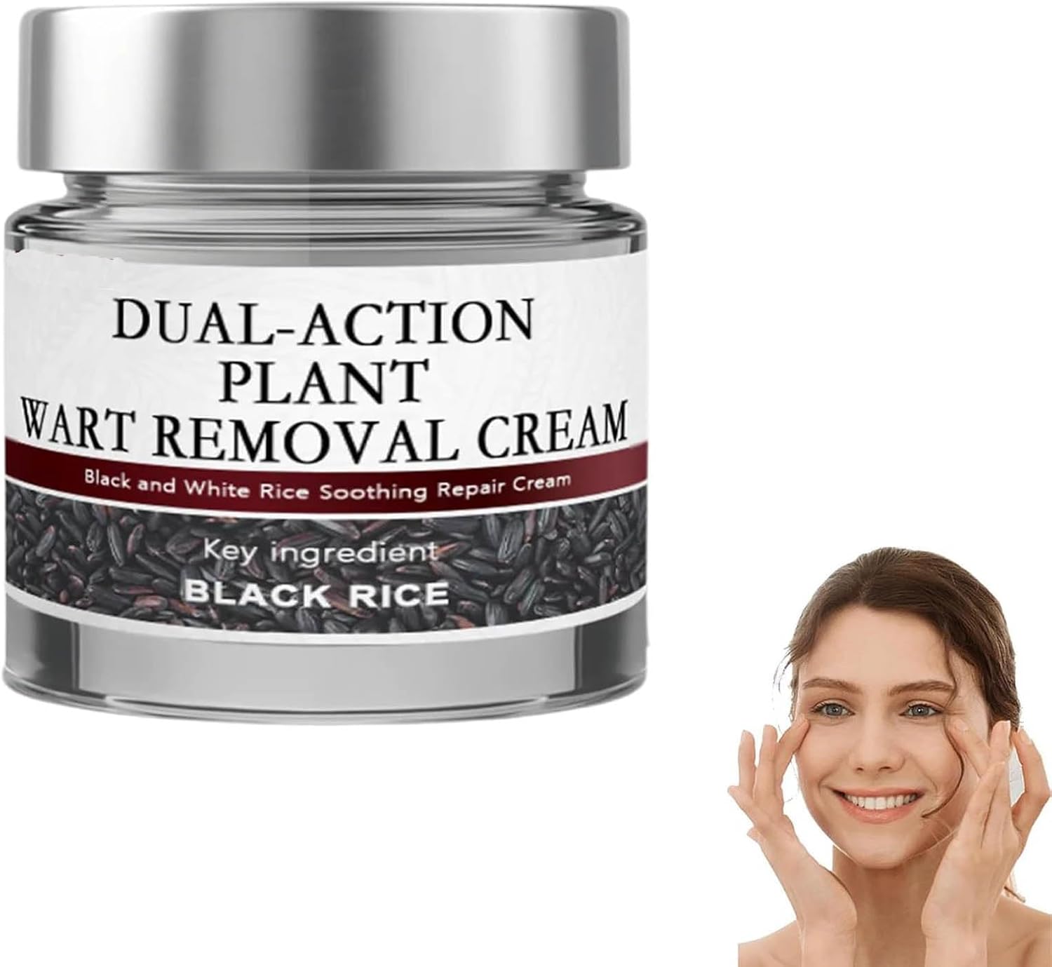 Black Rice Skin Repair Essence Cream, Multi-Effect Black rice Essence, Rice Bran Essence Cream, Bran For Skin, Rice Bran Exfoliating Creams, Advanced Firming For All Skin Types (1)