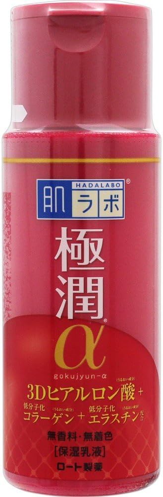 Rohto Hada Labo Gokujyun Alpha Anti-Aging Milky Lotion 140 Milliliter